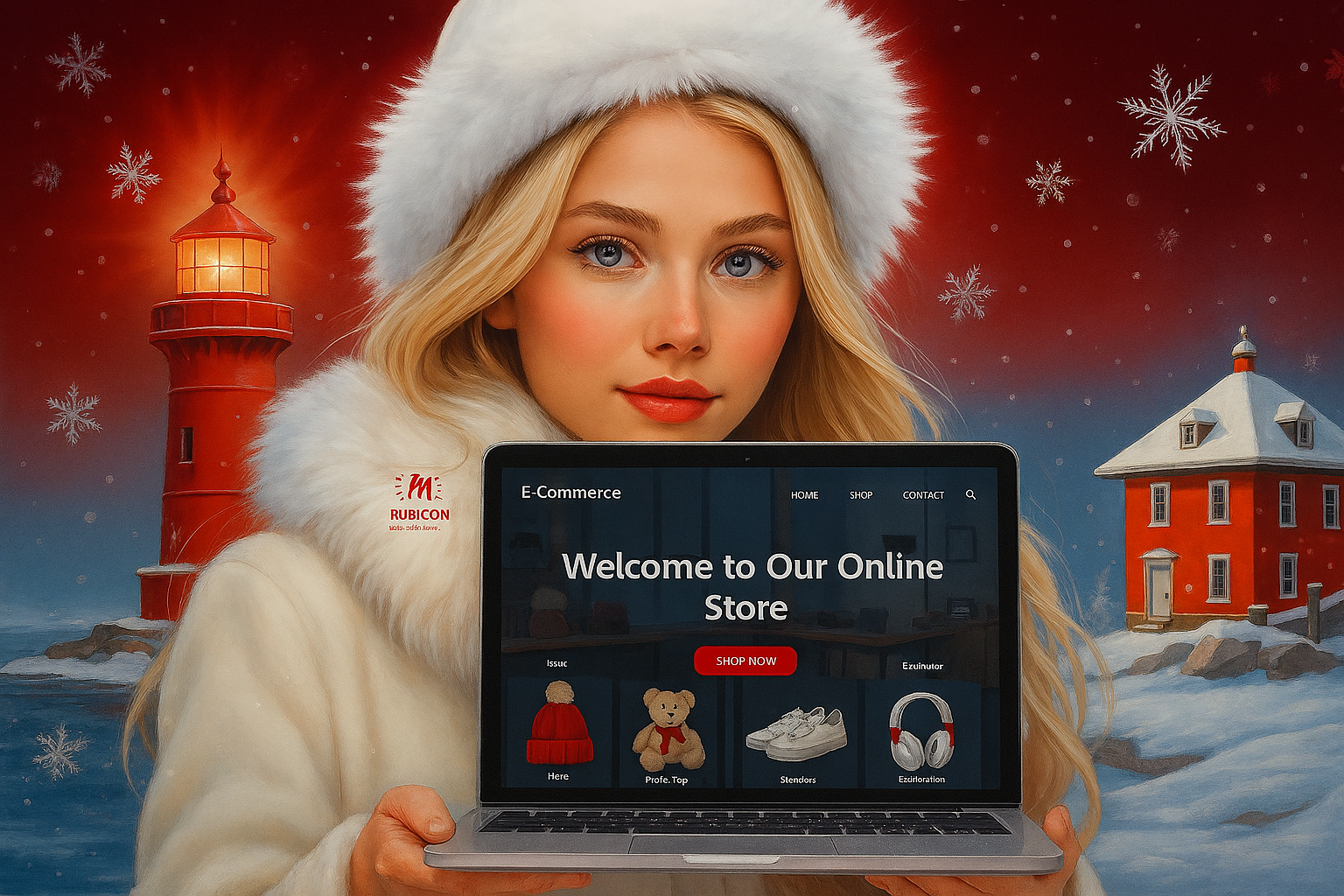 Bedriftsnettside mockup